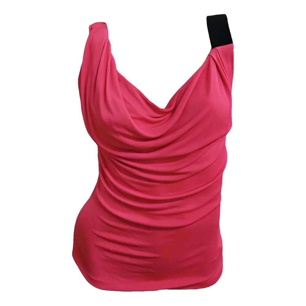 Gianfranco Ferre Pink Drape Tank Top